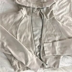 Lululemon cream beige Zip-Up Hoodie